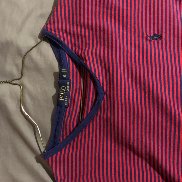 Red with navy stripe Polo by Ralph Lauren - Picture 2 of 2